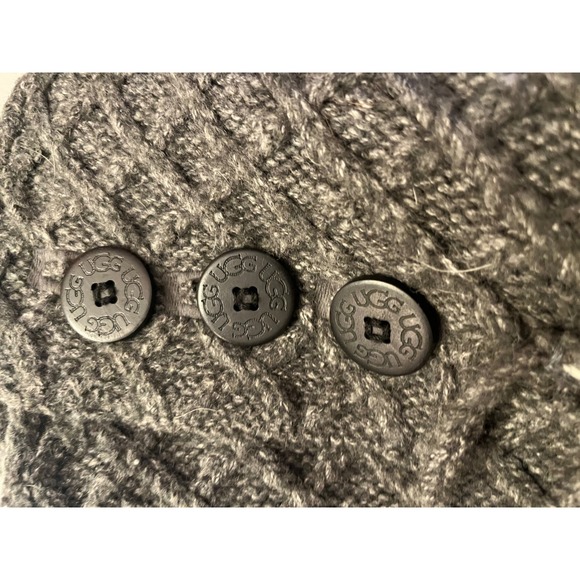 UGG Australia classic CardyButton Triplet Knit Boots Charcoal Grey Wmns sz 6 - Picture 7 of 8